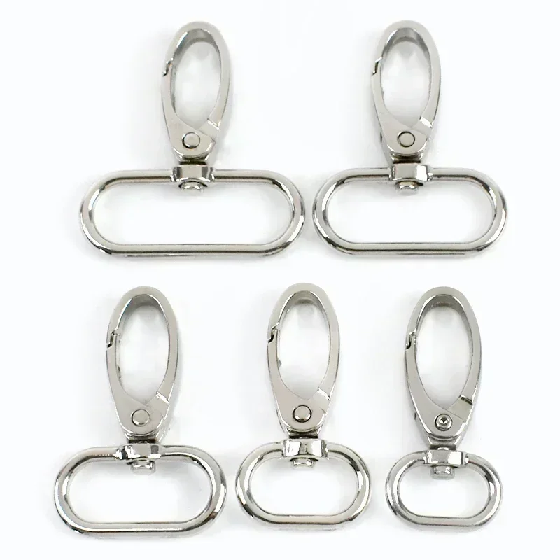 5/10 Stücke Meetee 20/25/32/38mm Metall Taschen Schnallen Karabinerverschluss Kragen Karabiner Karabinerhaken DIY Schlüsselanhänger Tasche Teil Zubehör