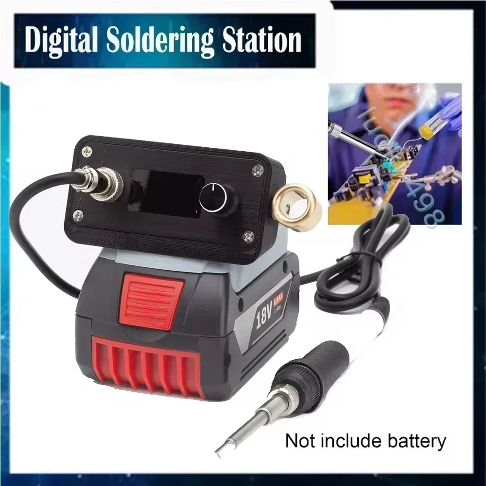 

T12 Soldering Iron Cordless Soldering For Bosch 18V Lithium Battery Electric Digital Soldering Station DIY Repair(NO Battery )