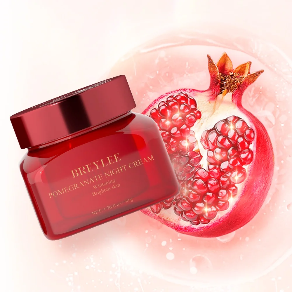 BREYLEE Red Pomegranate  Skin Face Moisturizer Night Cream 50G