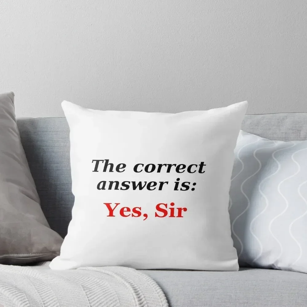 Yes, Sir Bdsm Fetish Throw Pillow Pillow Case Cusions Cover Sitting Cushion pillows decor home pillow