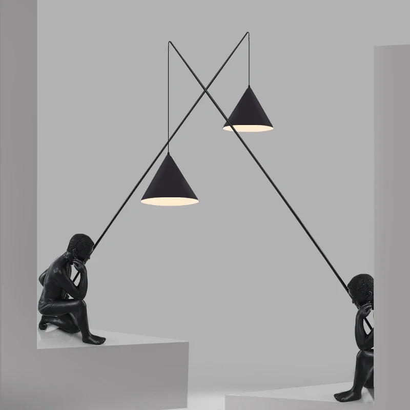 

Night Fish Luring Lamp Creative Personalized Living Room Dining Room Sofa Exhibition Hall Model Room Hotel Floor Lamp