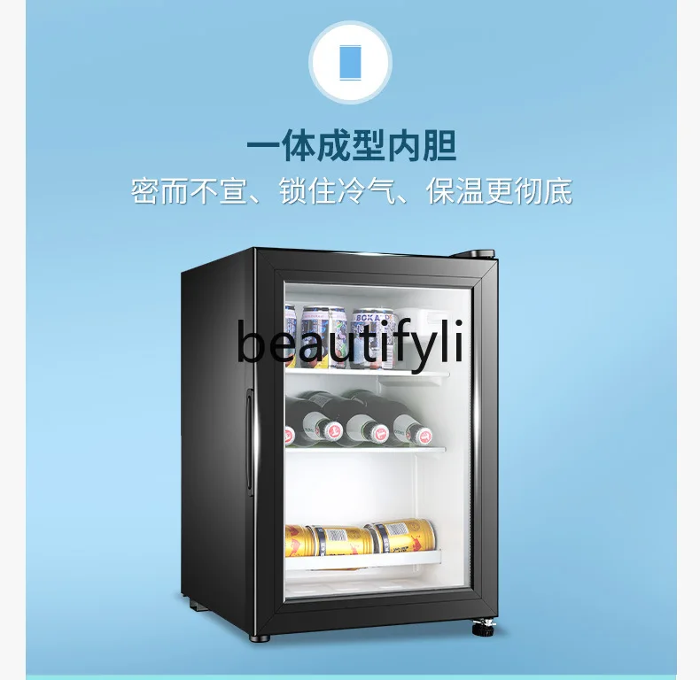 Ice Bar Hotel Room Single Door Refrigerator Tea Cooling Cabinet Fresh-Keeping Cabinet Small Mini Fridge