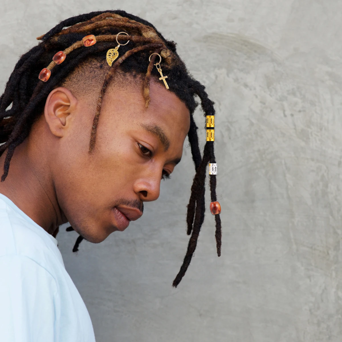 172 قطعة حلية حلقات أصفاد شعر إبداعية ملحقات المجدل المجدل أنبوب تخريمي للنساء