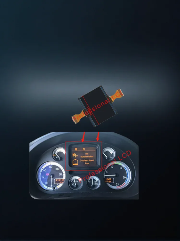Deska rozdzielcza samochodu dla DAF LF/CF/XF 45/55/75/85/95/105 Temsa MD7 Plus/MD9 samochodowy zestaw wskaźników wymiana LCD — zdjęcie produktu 7