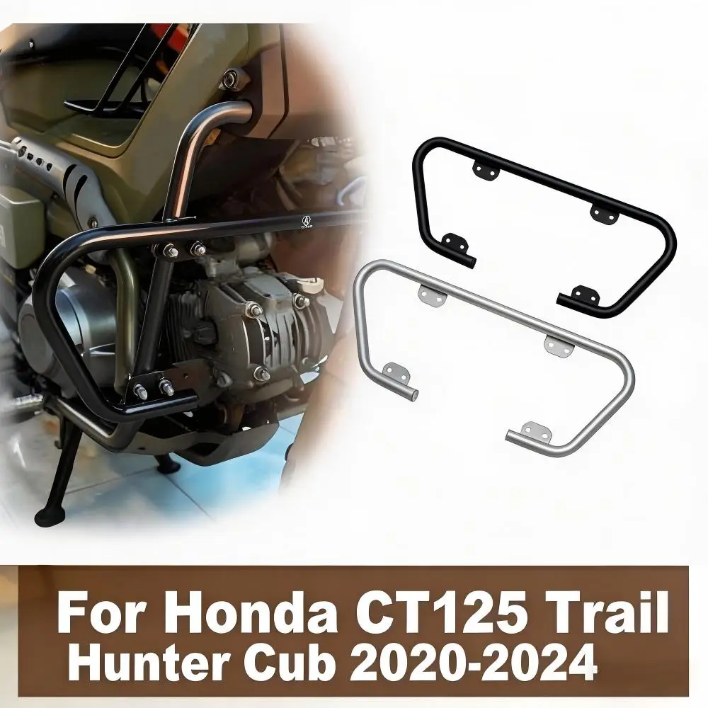Motorcycle Engine Guard Crash Bar Protector Bumper For Honda CT125 CT 125 CT Huntercub 125 Trail125 2020-2024 Protection Block