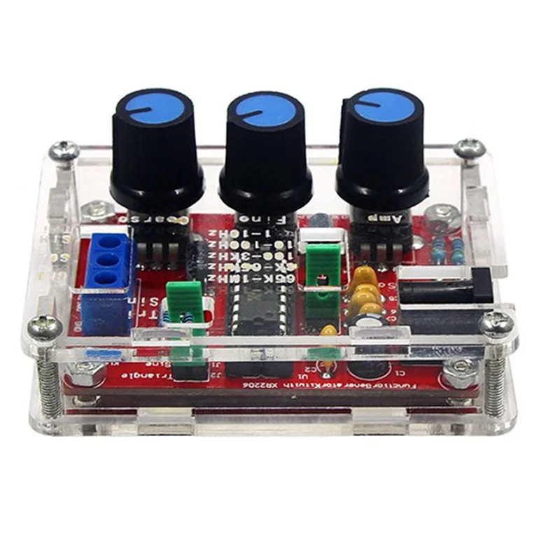 

XR2206 High Precision Signal Generator DIY Kit Sine Triangle Square Waves 1Hz 1Mhz Frequency Range Adjustable Frequency