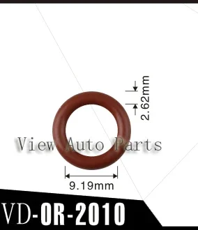 10 set per kit di riparazione e servizio iniettori di carburante compreso il tappo in plastica del filtro iniettore O-ring Viton VD-RK-0005