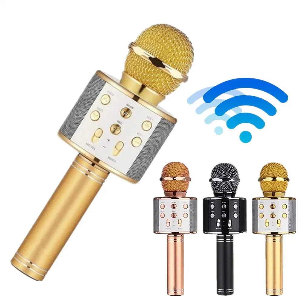 Wireless USB Microphone Professional Condenser Karaoke Mic  Mini Karaoke Microphone