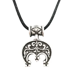 Nostalgia Slavic Lunula Crescent Moon Necklace Lunitsa Slavic Pendant Amulet Good Luck Jwelry For Women