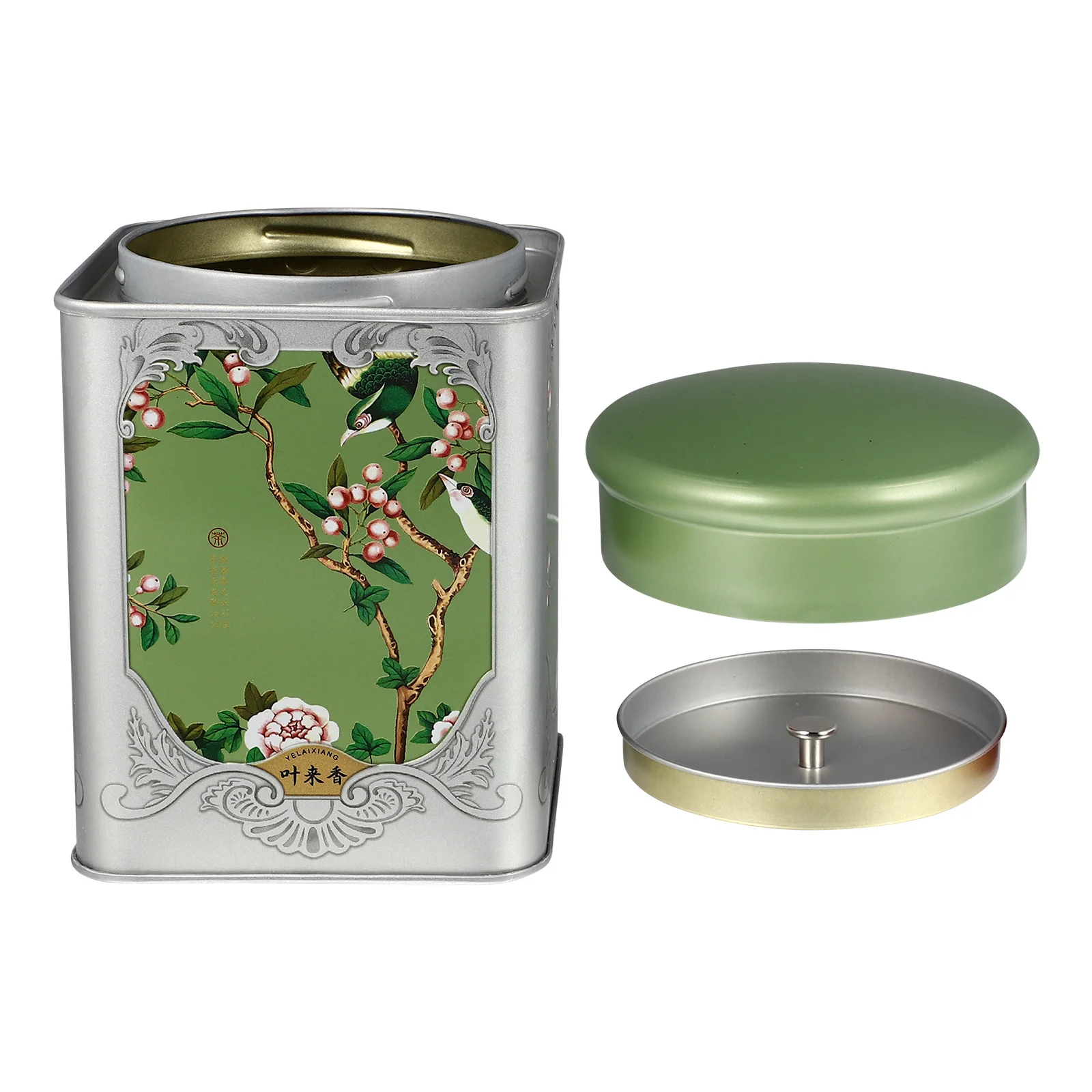 

Sealed Canister Tinplate Storage Jar For Loose Leaf Tea Candy Snacks Square Airtight Container Tea Tin Canisters Jars