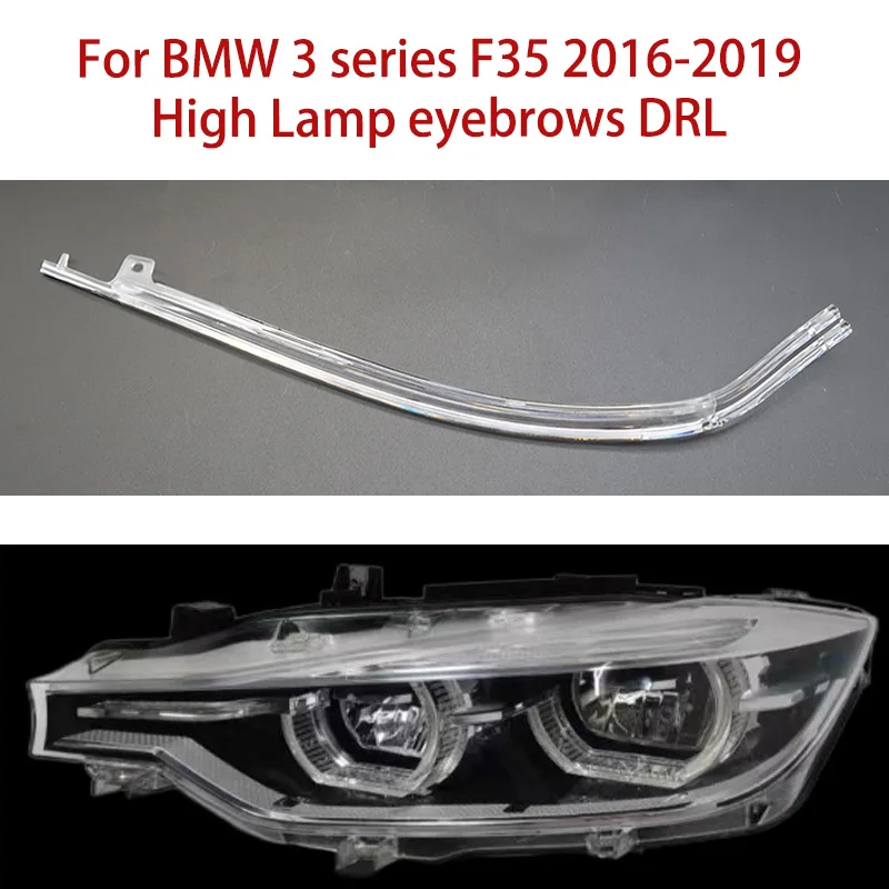 

Для BMW 3 серии F35 Лампа для бровей LED 16-19 Автомобильная фара DRL Направляющая трубка фар Дневные ходовые огни Направляющая Angel Eye