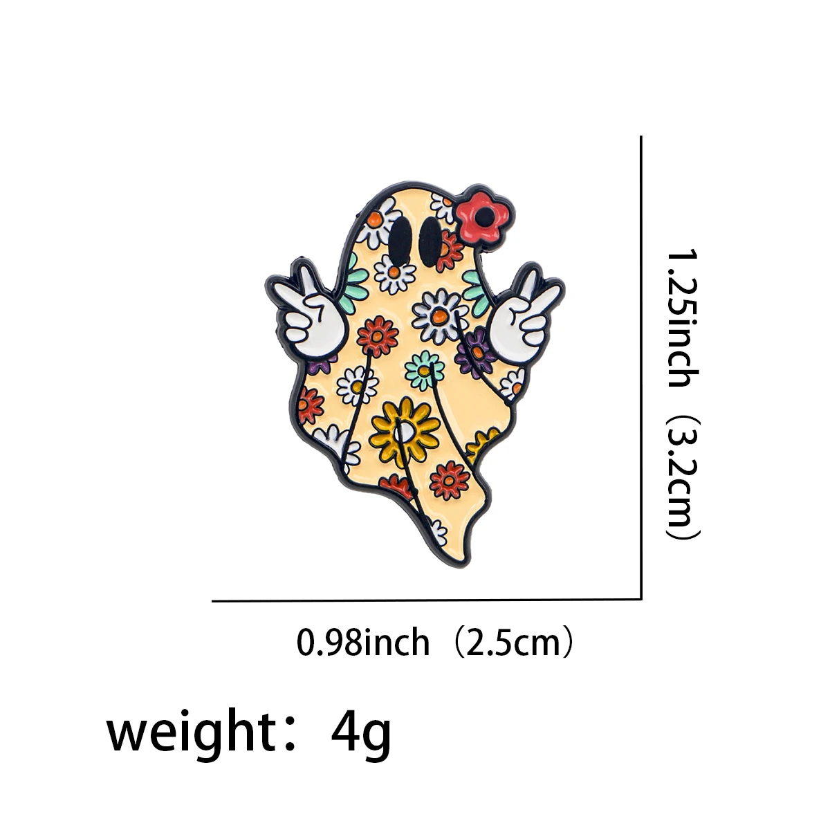 Cute Halloween Ghost Badges Lapel Pins for Backpacks Metal Enamel Pin Brooches for Women Fashion Jewelry Accessories Gifts