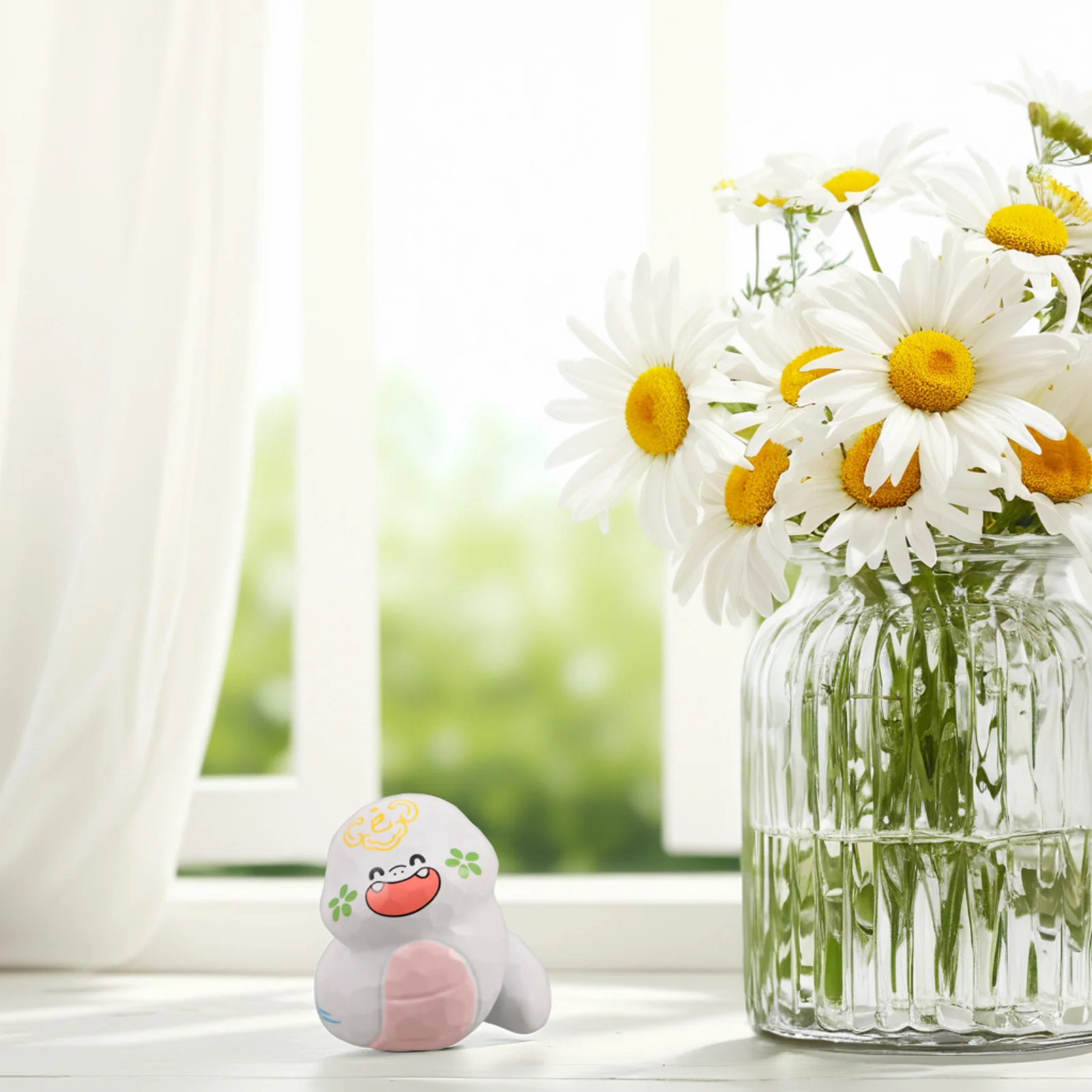 

White Resin Snake Zodiac Ornament 2025 Chinese New Year Decor for Desktop Cabinet Tabletop Office Home Lucky Prosperity Cultural