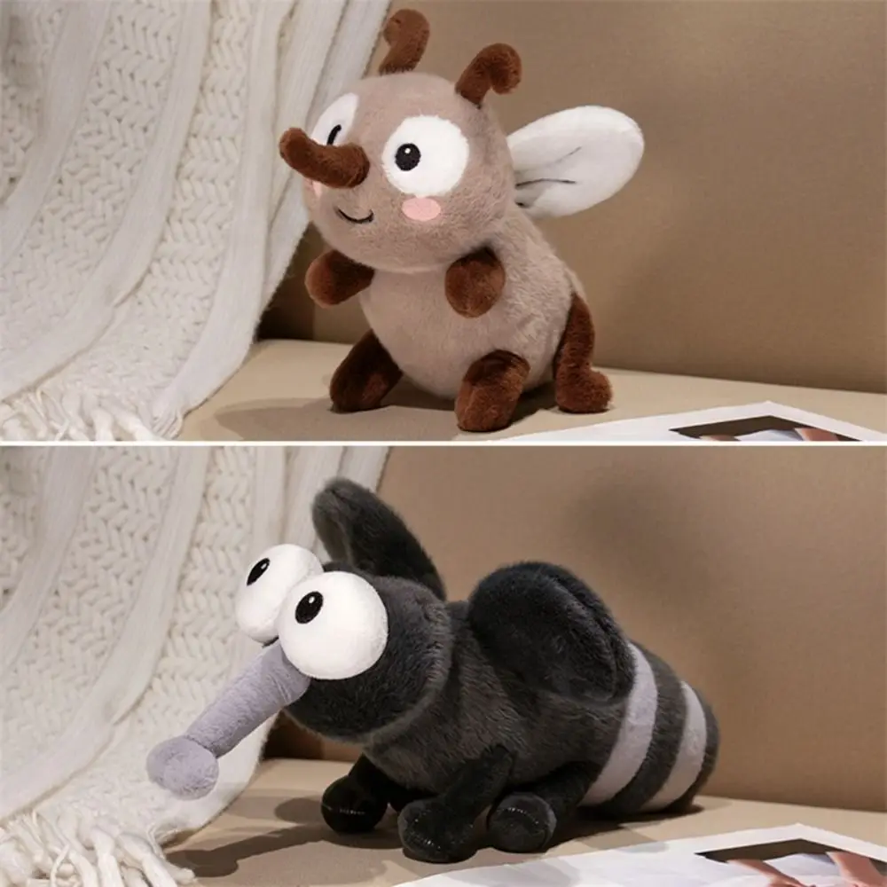 Bonito mosquito brinquedos de pelúcia coleção criativo inseto pingentes boneca 20cm/25cm kawaii mosquito pelúcia pingente presente natal