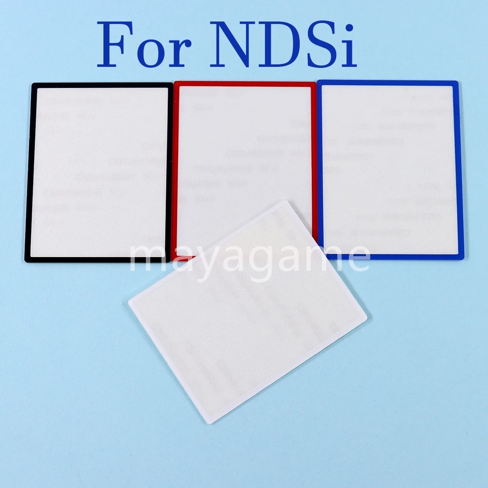 2 قطعة شاشة LCD علوية من البلاستيك لاستبدال مرآة إطار الشاشة الأمامية DSI NDSi