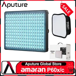 Aputure Amaran P60c RGB Video Light 60W 2500-7500K 10 Build-in Lighting Effects for Photography Studio CRI ≥ 95 TLCI ≥ 96