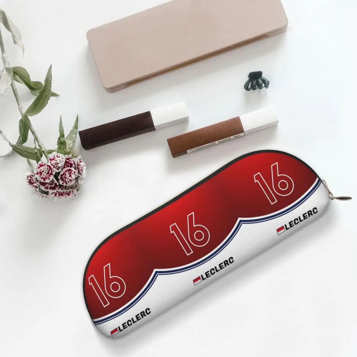 

F1 2018 - # 16, пенал Leclerc, пенал для хранения канцелярских принадлежностей, большая коробка для ручек, сумка-карандаш для студентов, подарки