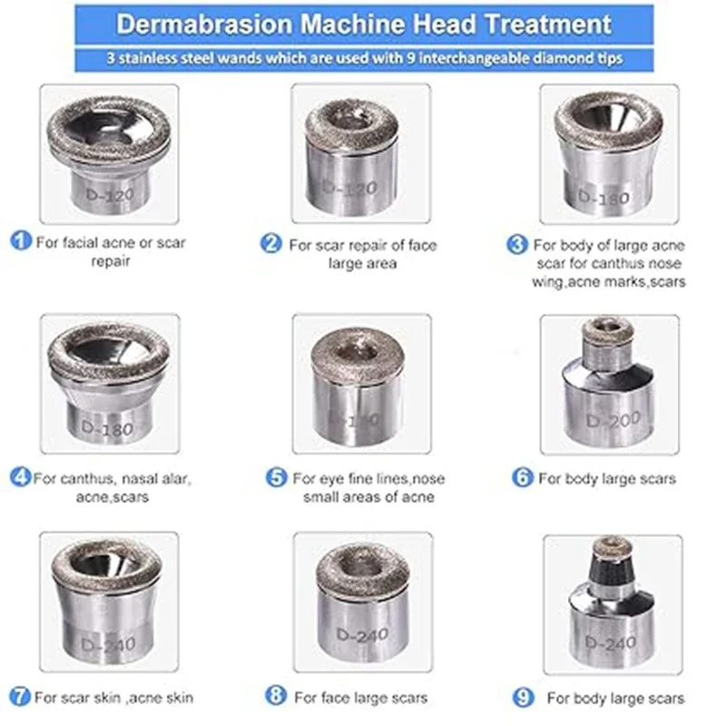 Diamond Microdermabrasion Machine Dermabrasion Facial Skin Peeling Rejuvenation Lifting Tightening Beauty Device