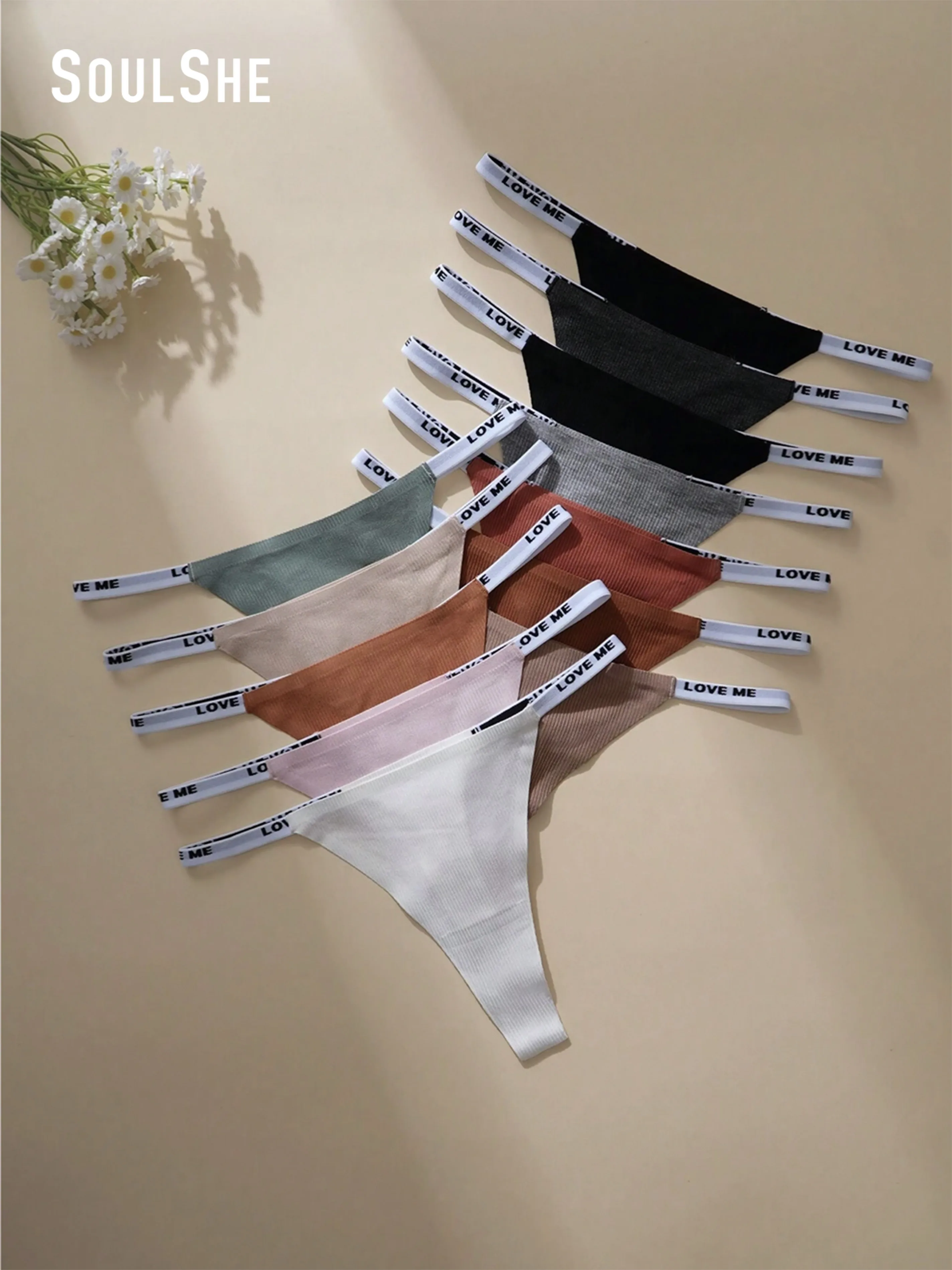 6PCS/Set Cotton Panties Briefs Women Binder Underpants Female Sexy Panties Tanga Thong Women Pantys Underwear Intimate Lingerie