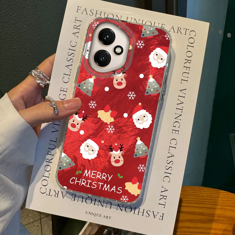 

Christmas Elk Tree Phone Case For Huawei Honor 400 200 Pro Magic7 6 5 Lite 90 Smart X9c X9a X8a X8b X8c X7c X6 Girls Funda Cover