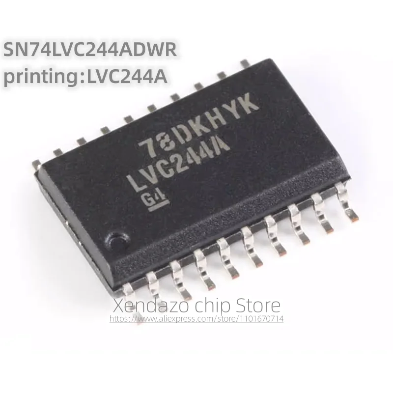 10pcs/lot SN74LVC244ADWR printing LVC244A SOP-20 package Original genuine Three state output eight channel buffer driver chip