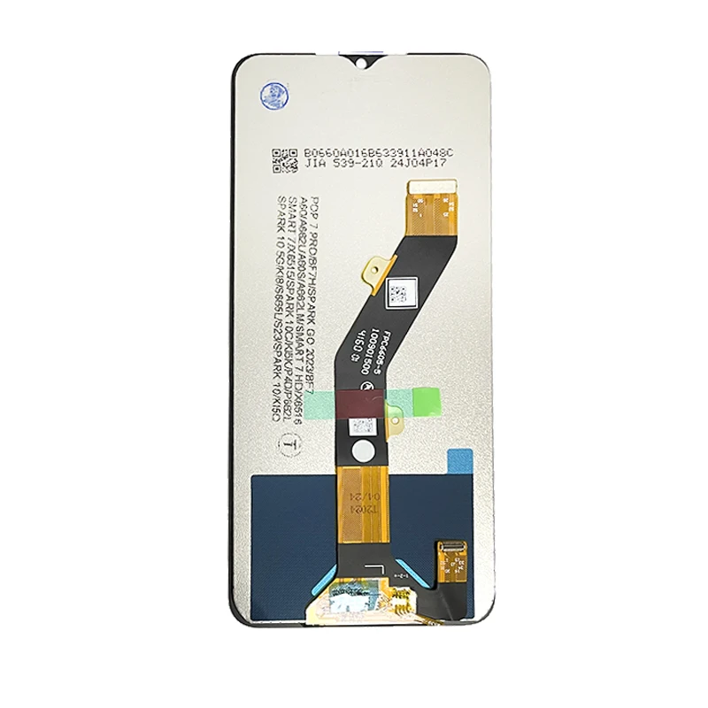 6.6“inch POP7 Display Screen For Tecno POP 7 LCD BF6 Display Touch Screen Glass Panel Assembly Replacement Repair Parts