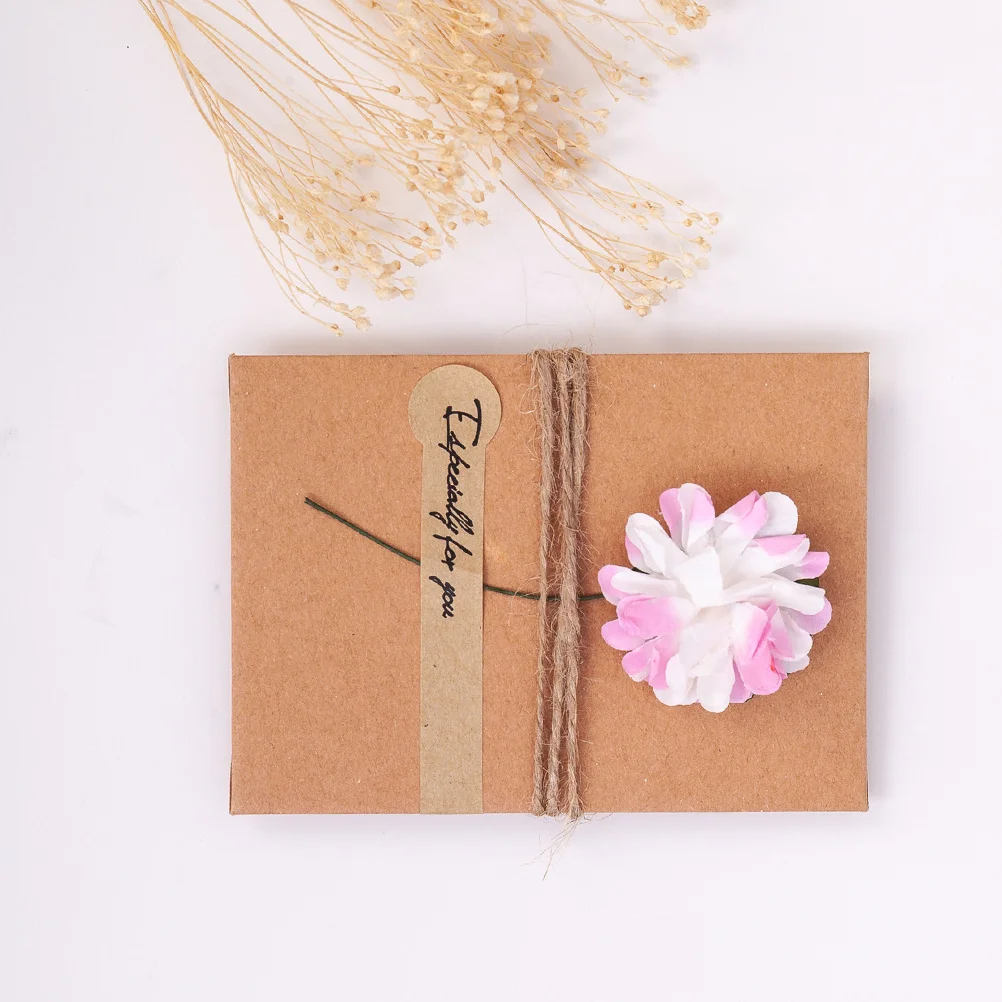 

12Pcs Floral Greeting Card Kit Shimmer Paper Wedding Invitation Cards Mixed Design Trendy Holiday Gift for Friends Family