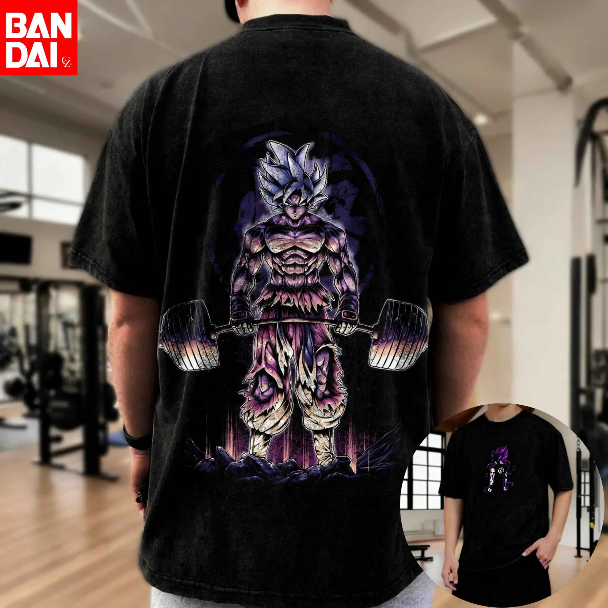 

Футболка Saiyan Son Goku Dragon Ball летняя, мужская, в стиле Харадзюку, хлопковая, для фитнеса, ретро, уличная, оверсайз, женская, повседневная, с коротким рукавом