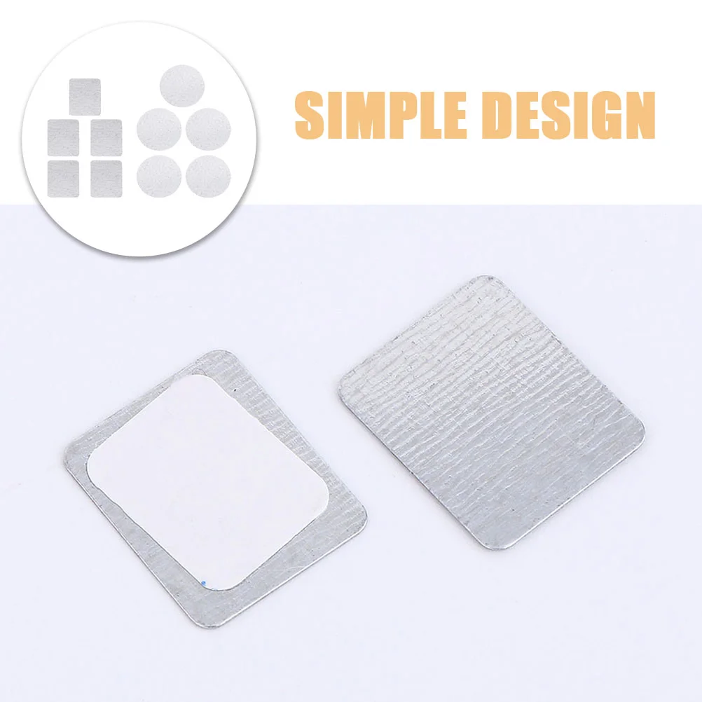 30 Pcs Magnet Disk Square Stickers DIY Eyeshadow Palette Metal Makeup Circle Tray Adhesive