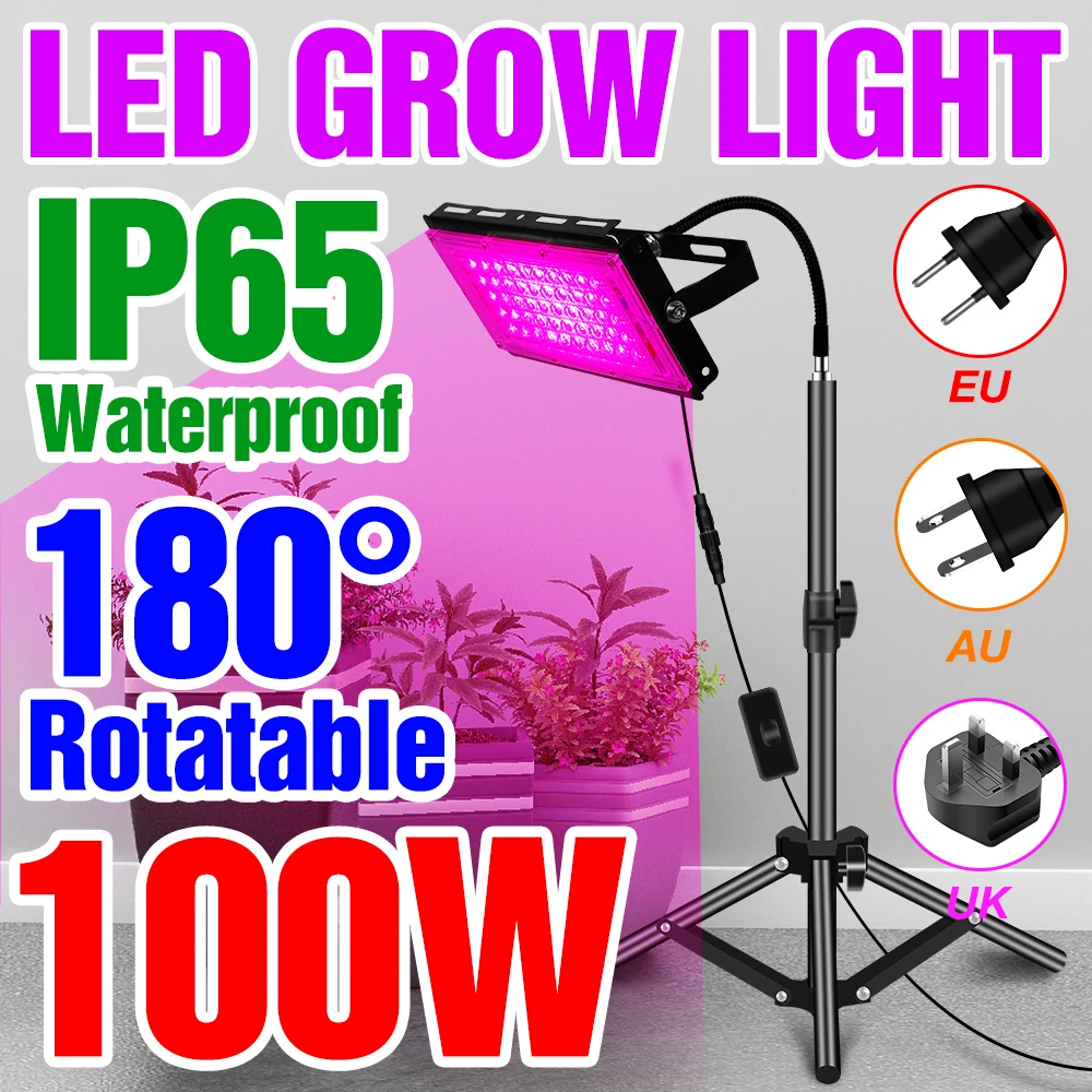 

Plants Led Light AC220V Phytolamp 25W 50W 100W Grow Lamp Full Spectrum Phyto Floodlight Hydroponic Fitolamp Greenhouse Grow Tent