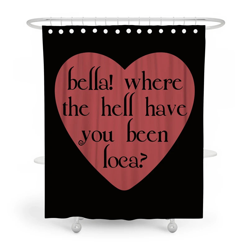 

Gaslight Gatekeep Girlboss Bella Where the Hell Have You Been Loca Набор занавесок для душа с люверсами и крючками для декора ванной комнаты