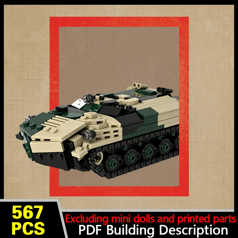 BTR-D Armored Personnel Carrier Model MOC Building Bricks War Equipment Modular Technology Gifts Holiday Assemble Toys Suit
