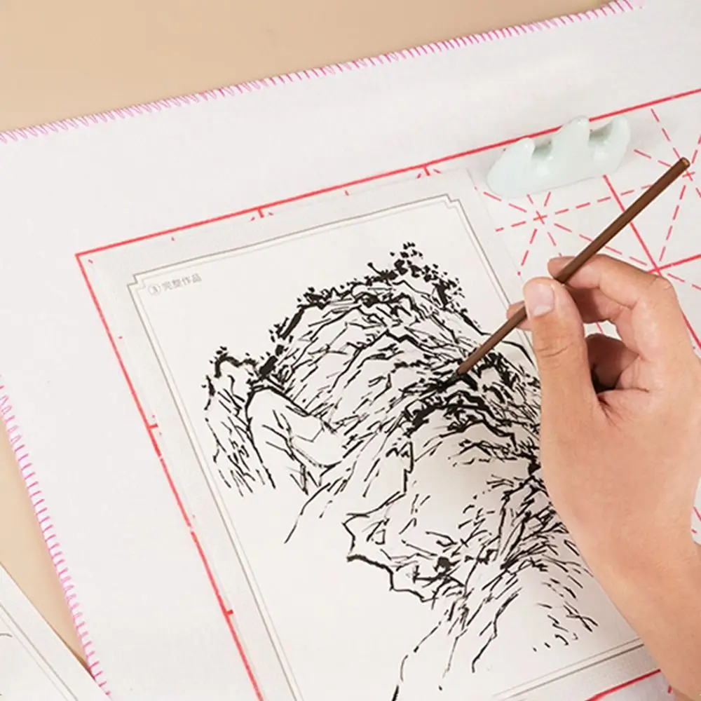 

Hand Drawn Chinese Painting Sketch Basic Tutorial Landscape Flowers Line Draft Practice Book Practicing Characters