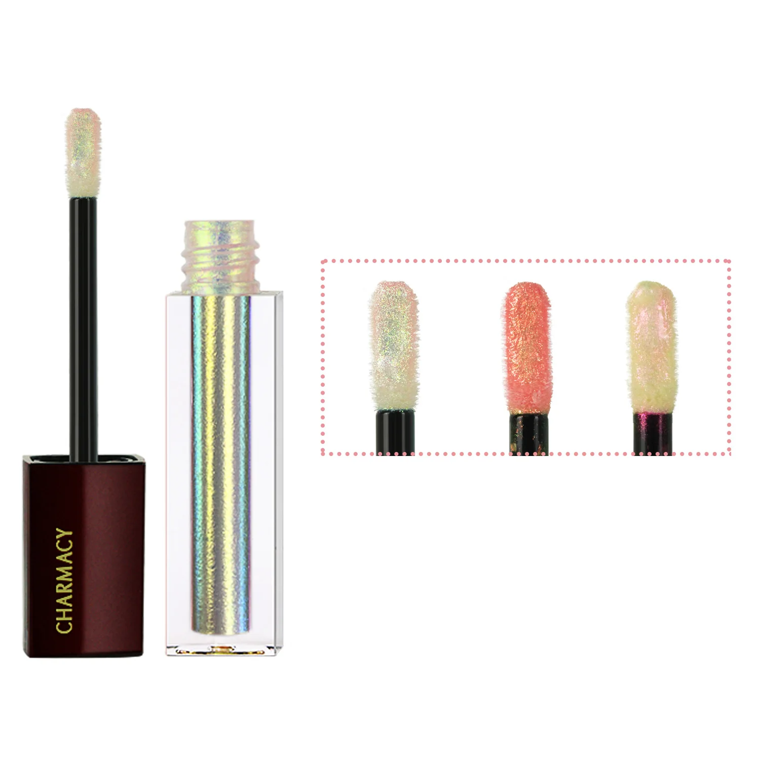 CHARMACY Chameleon Liquid Moisturize Lipgloss Easy to Wear Diamond Shiny Professional Lipstick for Women Makeup Cosmetics