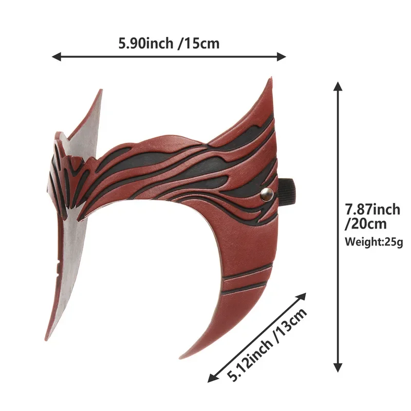 فيلم القرمزي الساحرة واندا تأثيري أغطية الرأس زي ماكسيموف لينة بولي تاج قناع غطاء الرأس حفلة الهالوين تيارا هدية الدعامة @ 0Z *