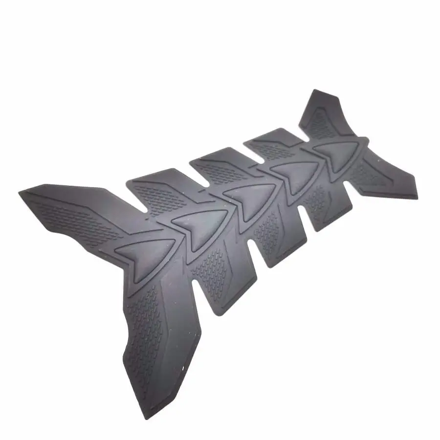 

Black 3D Rubber Motorcycle Fuel Gas Tank Pad Protector Decal Sticker Universal