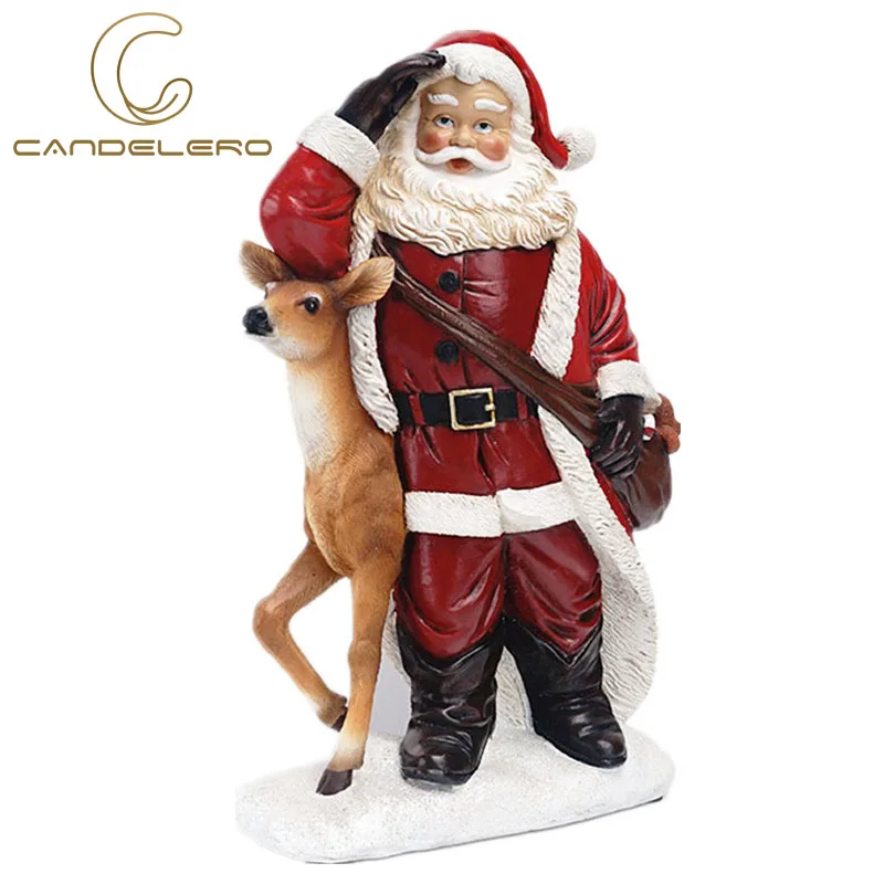 

Statues Christmas Decorations For Home Decor 2021 Santa Gifts Sculptures Figurines For Interior Room Christmas Ornaments Craft