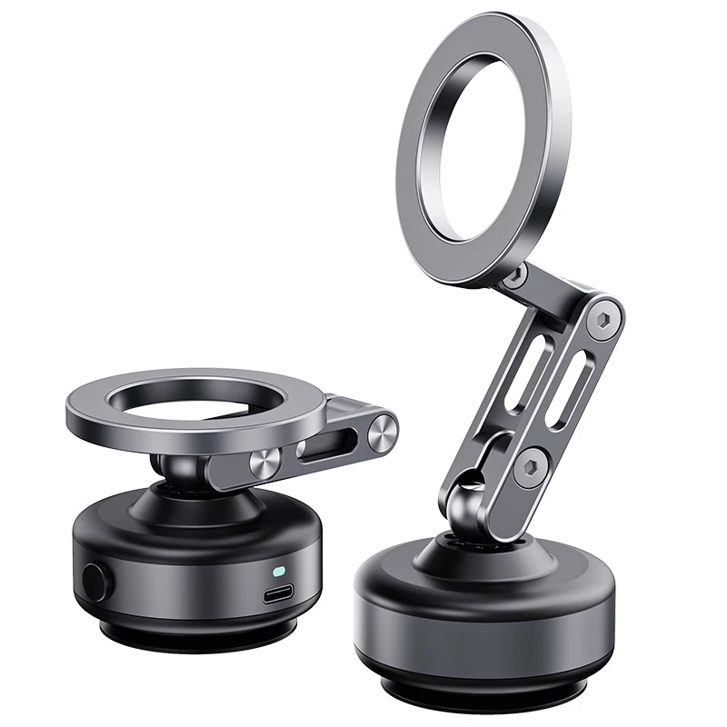 

2026 New Vacuum Suction Folding Magnetic Car Phone Holder, 360° Rotatable, Universal Fit, Easy Installation, Stable Adsorption,