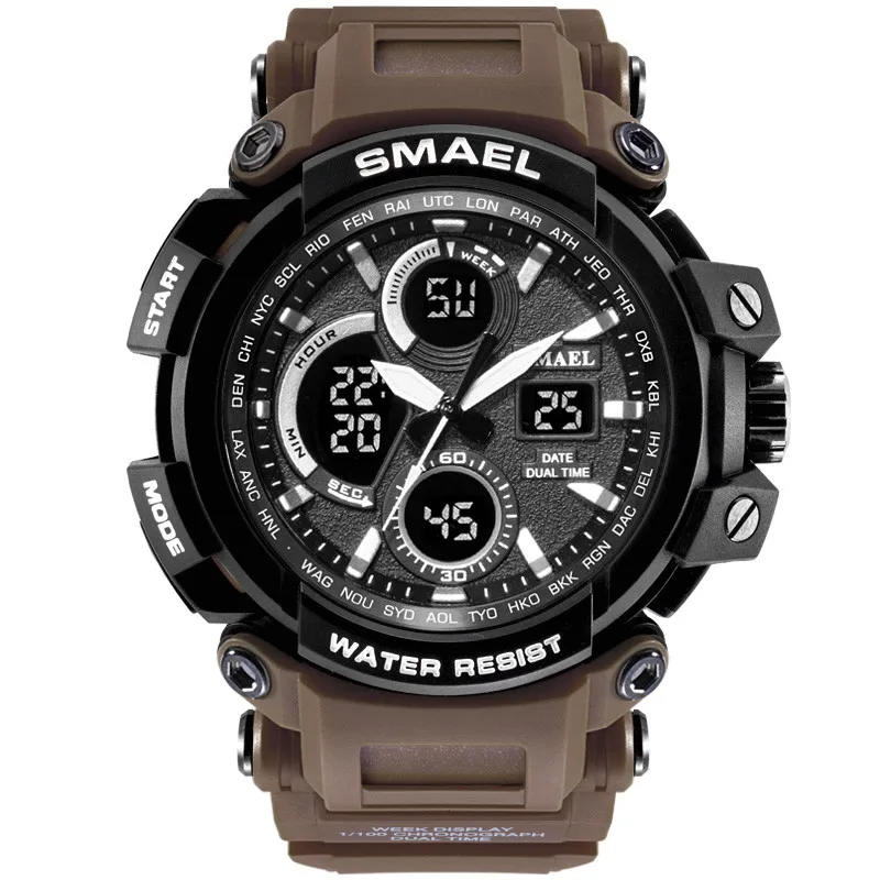 

SMAEL Men Sport Watch Casual LED Digital Rubber Strap Electronic Wristwatch Gift Classic Elegant Quartz Wristwatches Saat Erkek