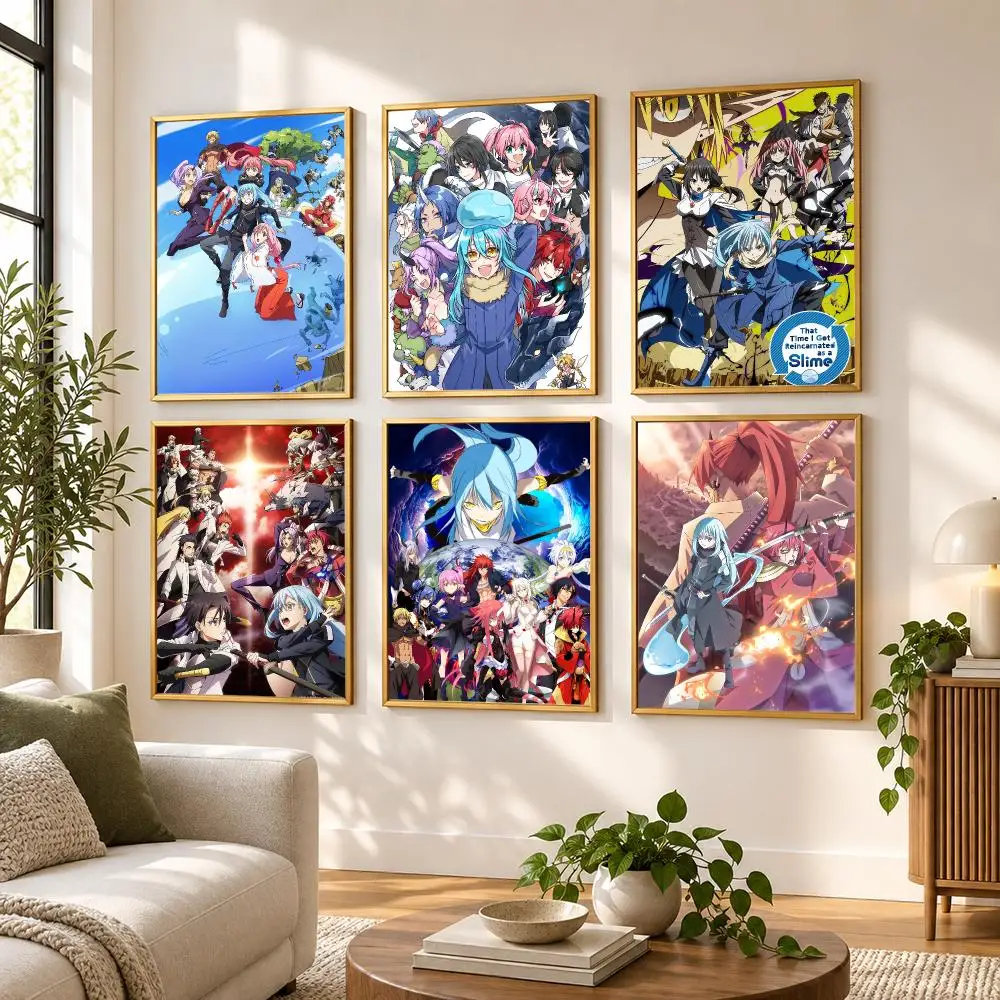 Anime Regarding Reincarnated Slime Poster HD art sticky wall waterproof home living room bedroom bar aesthetic decoration