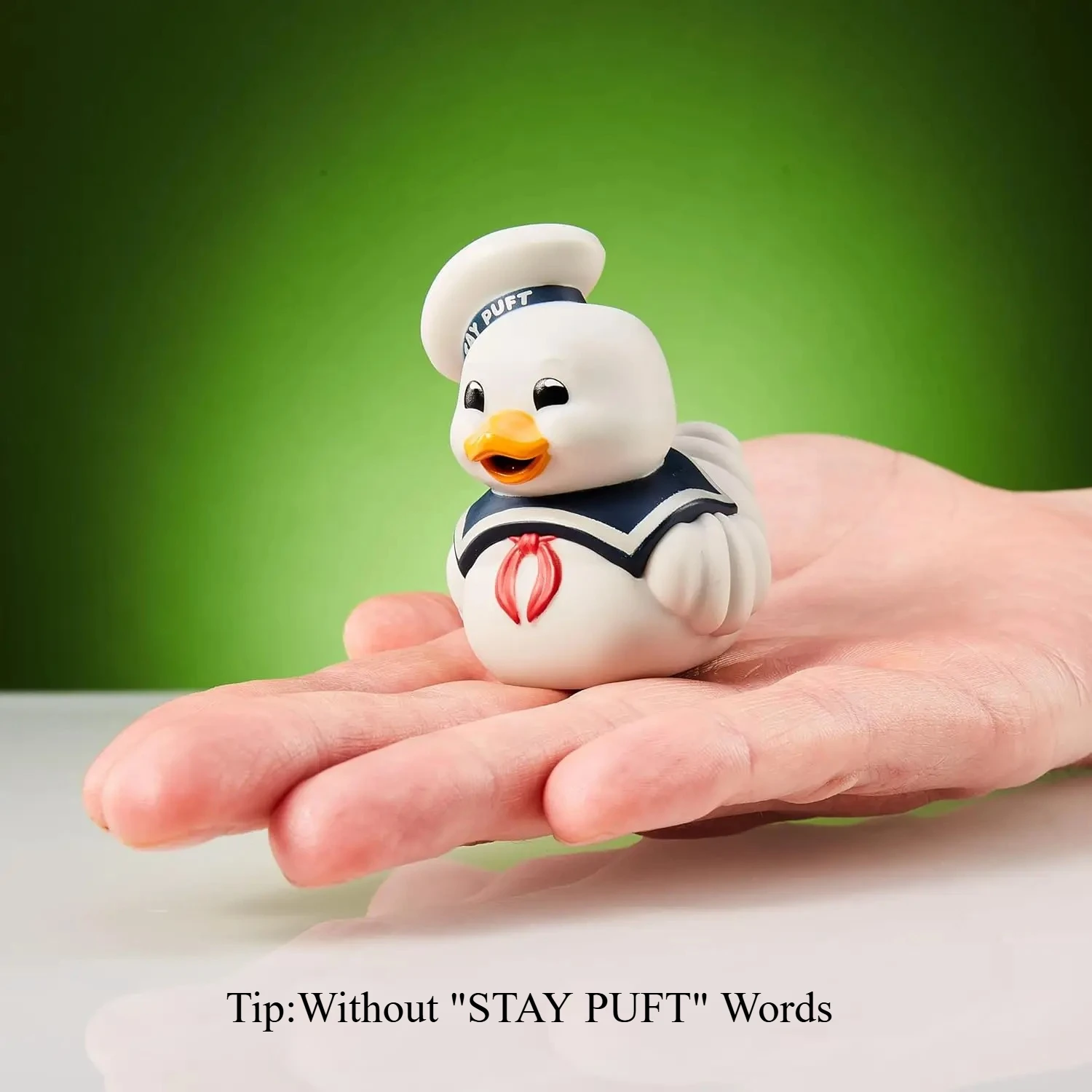 Mini Ghostbusters - Stay Puft Cosplaying Rubber Duck Vinyl Figure, Cotton Candy Duck Statue - Cute Cartoon-Style Collectible.
