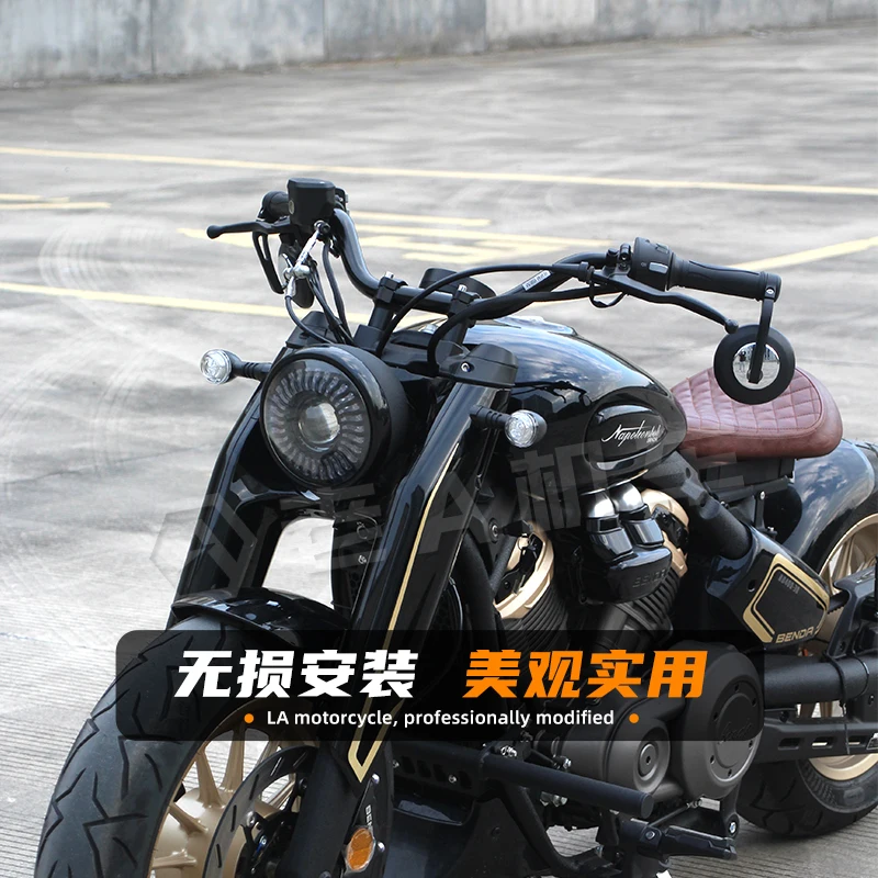 Adecuado para la modificación de motocicletas Benda Napoleon 450, cómodo manillar elevado y trasero, instalación no destructiva
