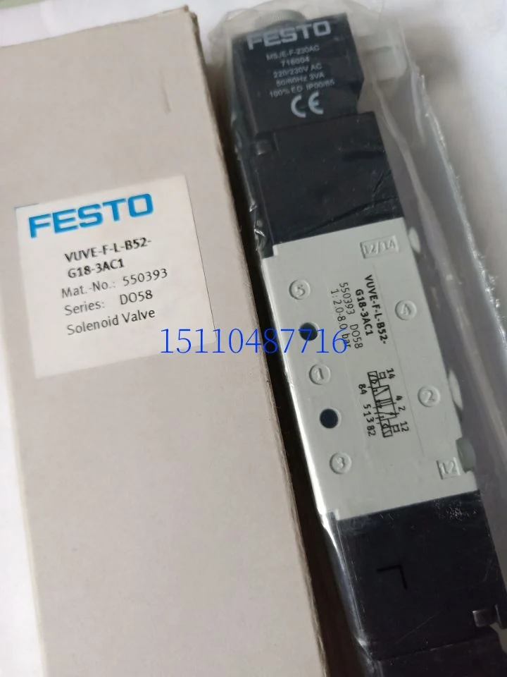 Festo FESTO Solenoid Valve 15151002 VUVE-F-LP-B52-G18-1C1 In Stock