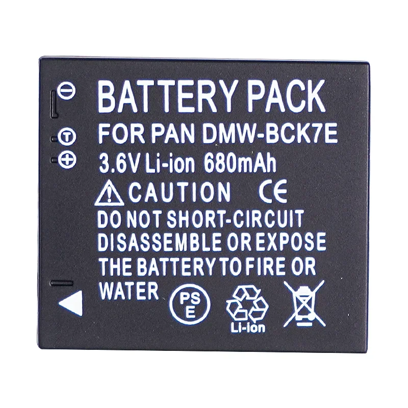 DMW-BCK7 DMW-BCK7E Camera Battery 680mAh Rechargeable Battery for Panasonic DMW-BCK7PP NCA-YN101G Lumix DMC-FP5 DMC-FP7 DMC-FH5 view 4