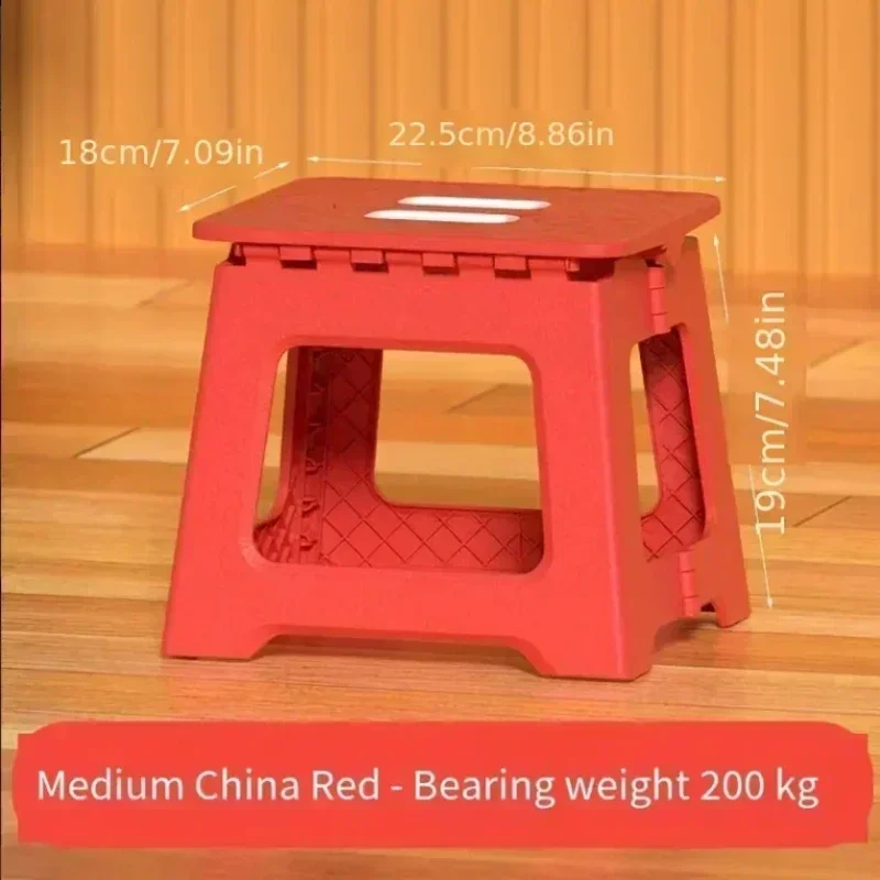 New Adult Children Portable Folding Stool Thickened Plastic Saddle Chair For Outdoor Activities And Fishing