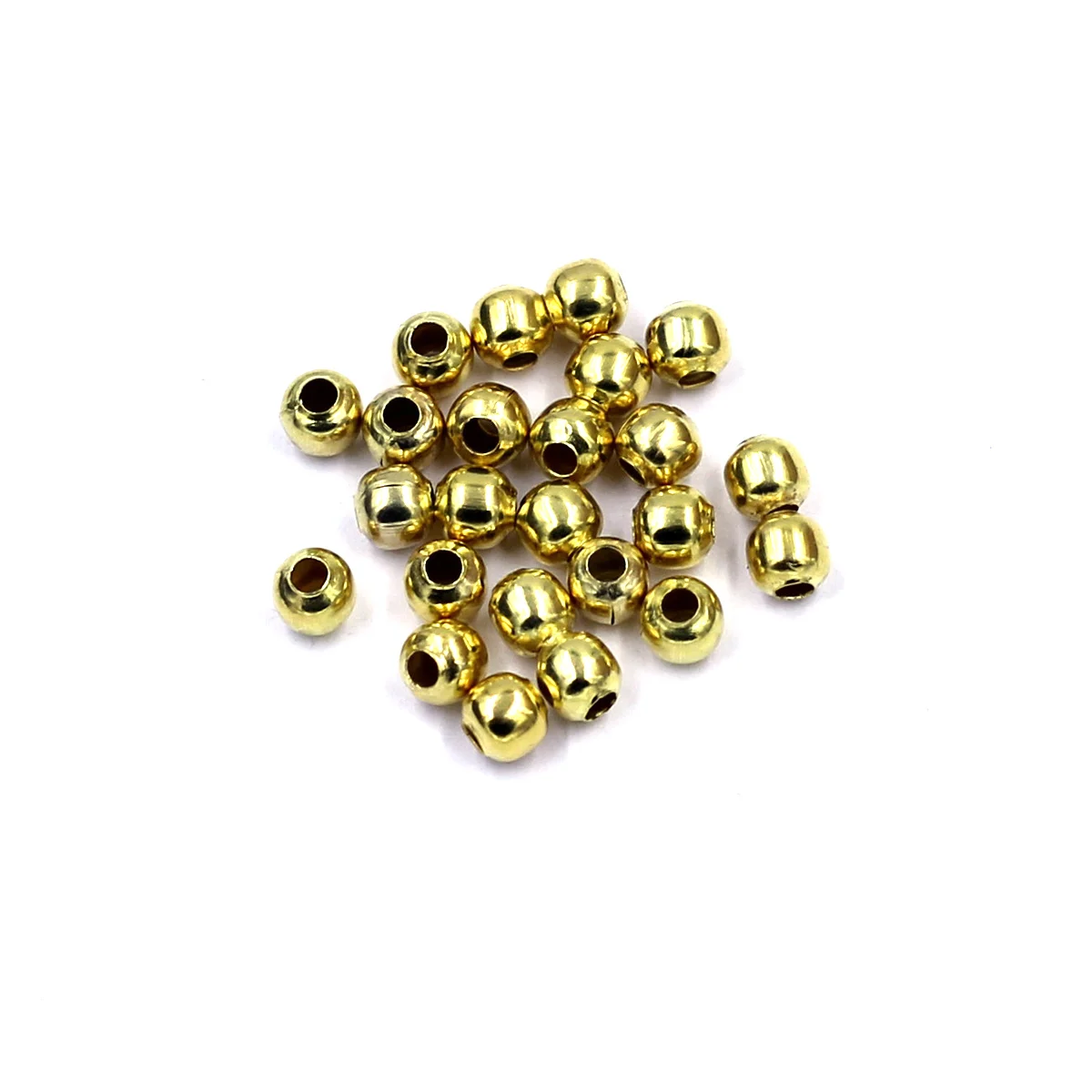 

10000 шт. позолоченные круглые гладкие шариковые бусины диаметром 3 мм.