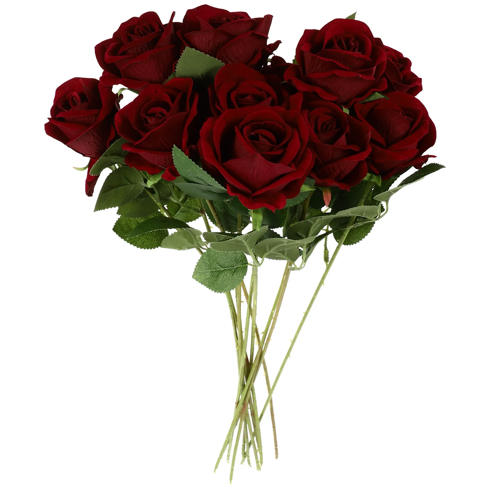 

11Pcs Artificial Roses Flower Lifelike Fake Rose Stems Wedding Decor Floral Arrangement for Vase Home Decoration