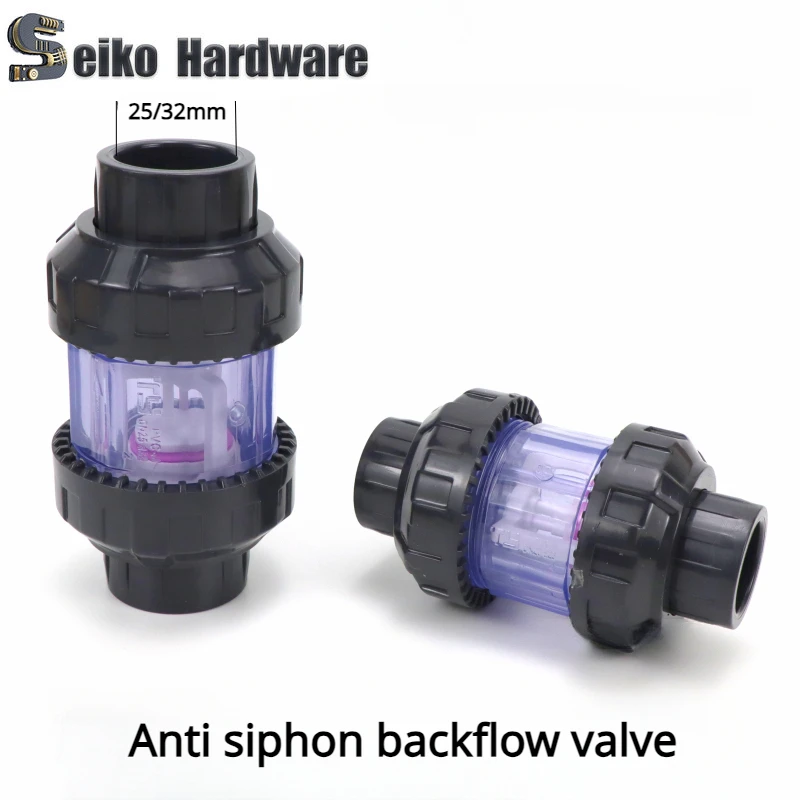 UPVC Lift Check Valve Fish Tank Silent Flip Plate Check Valve Vertical Check Valve Anti Siphon Backflow Valve