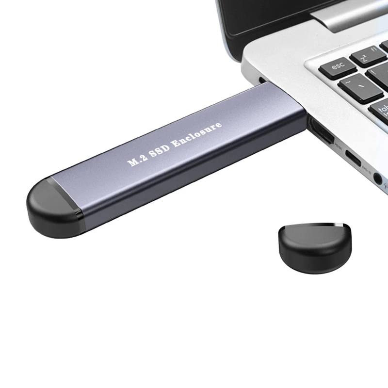 M.2 SATA Enclosure USB To M.2 NGFF SSD Case M2 Solid State Drive External Case Adapter For 2242 2260 2280 SSD