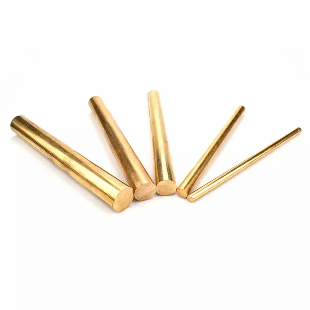 H62 Brass Round Rods Bar Solid Metal Shaft Modelmaking Diameter 4mm to 25mm Length 100mm-300mm